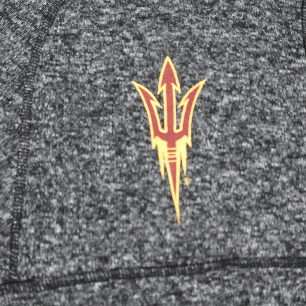 Arizona State Sun Devils ASU‎ Pullover Mens 3XL Gray Heather Zip Sweater Antigua - Picture 8 of 16